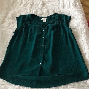 Green H&M blouse